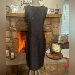 Calvin Klein dark gray Sheath